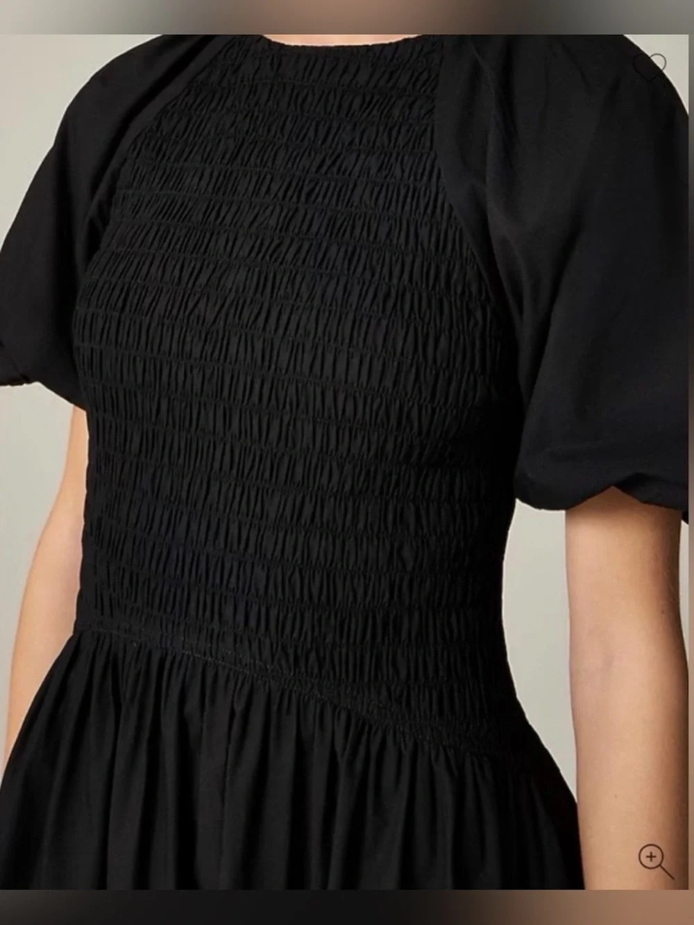 J.Crew Meadow dress in cotton poplin in black